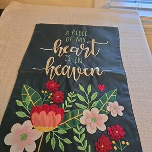 Floral Embroidered Flag